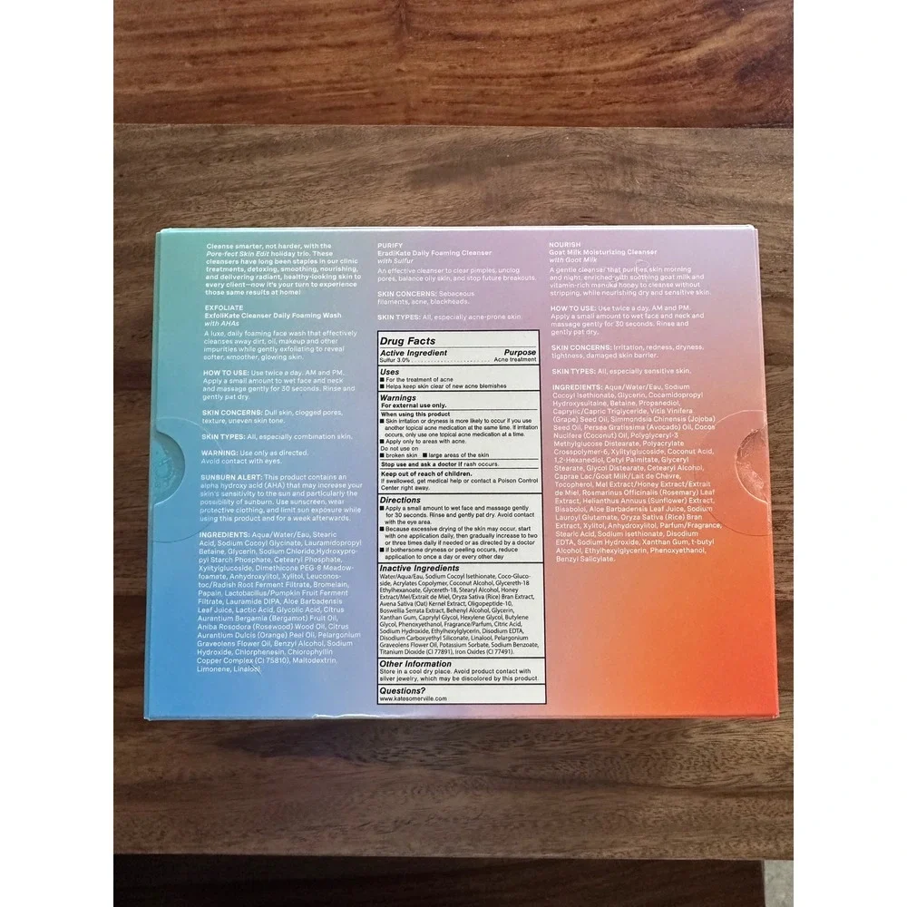 Kate Somerville Pore-fect Skin Edit 3-Piece Cleanser